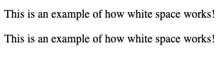 Whitespace collapse